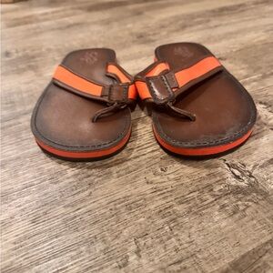 Polo Ralph Lauren Brown and Orange Sandals